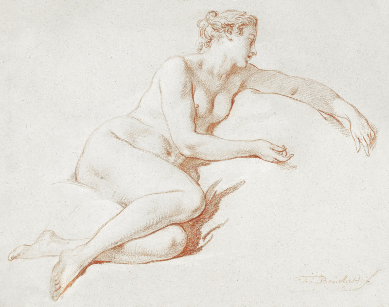 Reclining Female by Francois Boucher